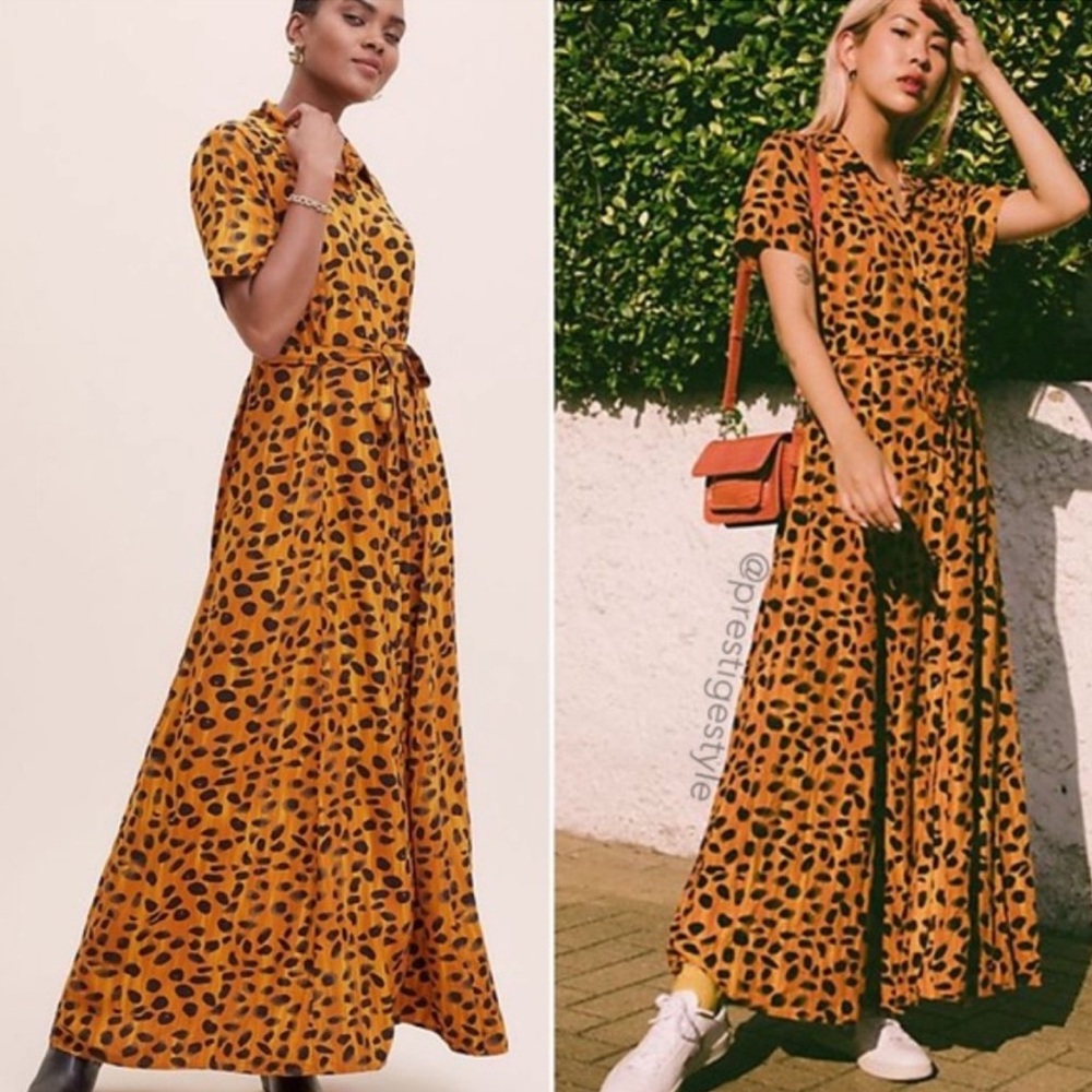 Anthropologie Porridge Vianne Maxi Shirtdress Size 6